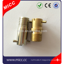 MICC Laiton ni filetage plaqué 1/4 &quot;BSP Adaptateur